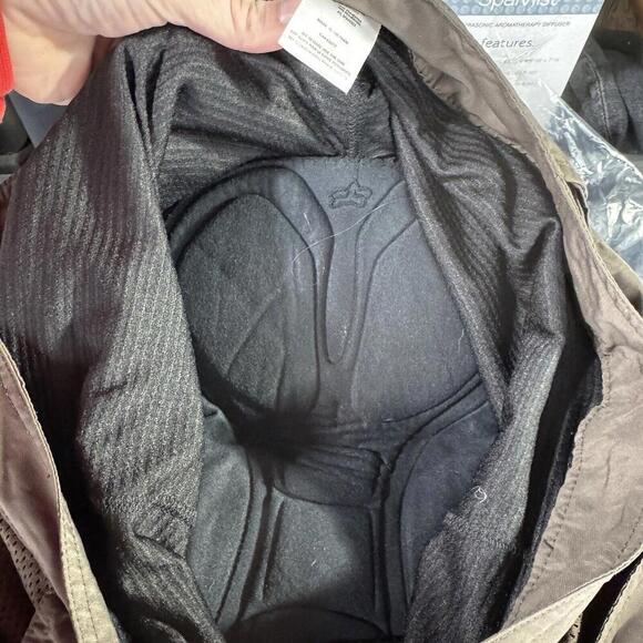 Fox racing shorts womens large L brown y2k 90s padded riding loose baggy grunge - Picture 7 of 8